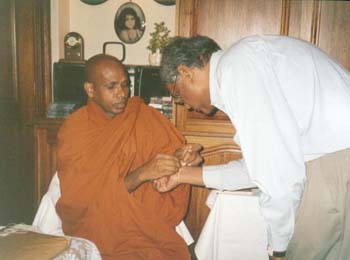 2003 - Giving bleesing to High  commissioner of sri Lanka in south Africa.jpg